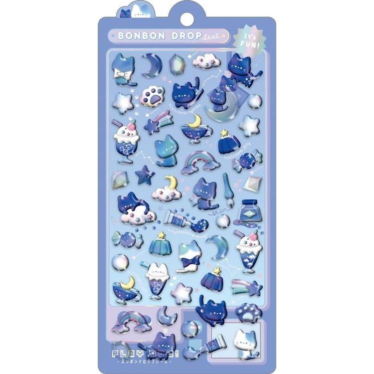 Night Cat Bonbon Drop Q-Lia Stickers