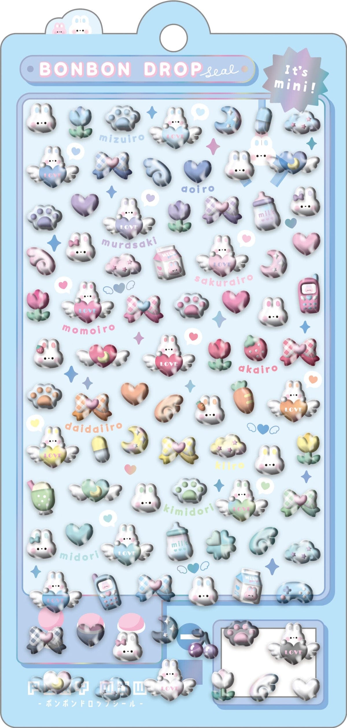 Rabbit Bonbon Drop Mini Stickers