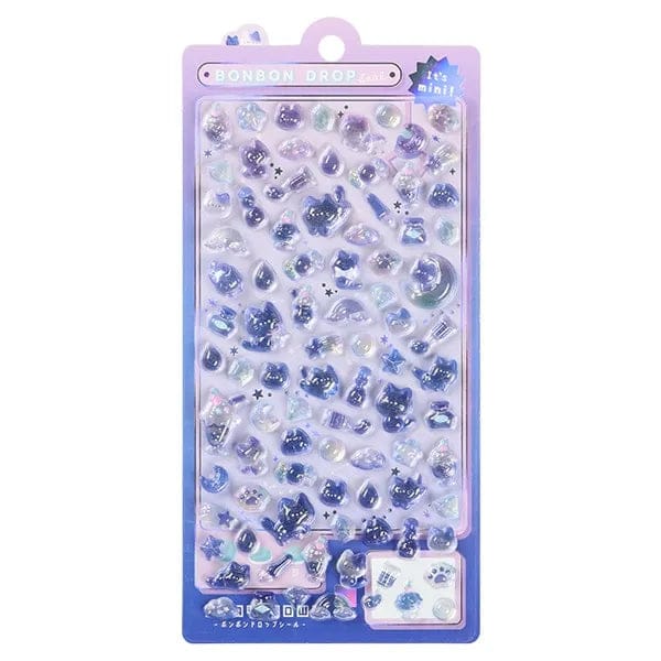 Night Cat Bonbon Drop Mini Stickers