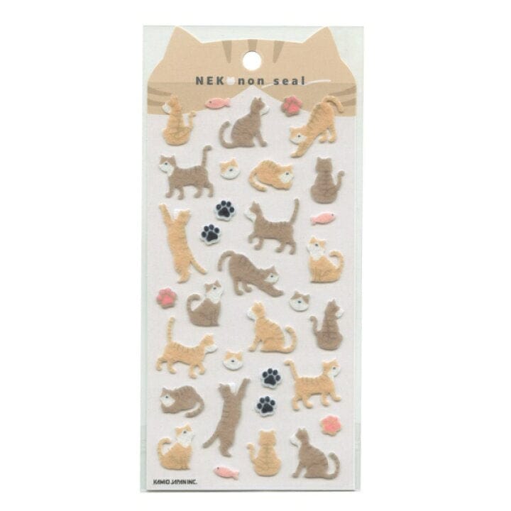 Nekonon Seal Felt Sticker