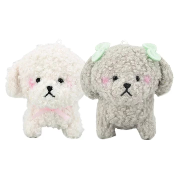 Bichon Frise Dog Best Friends Keychain Set