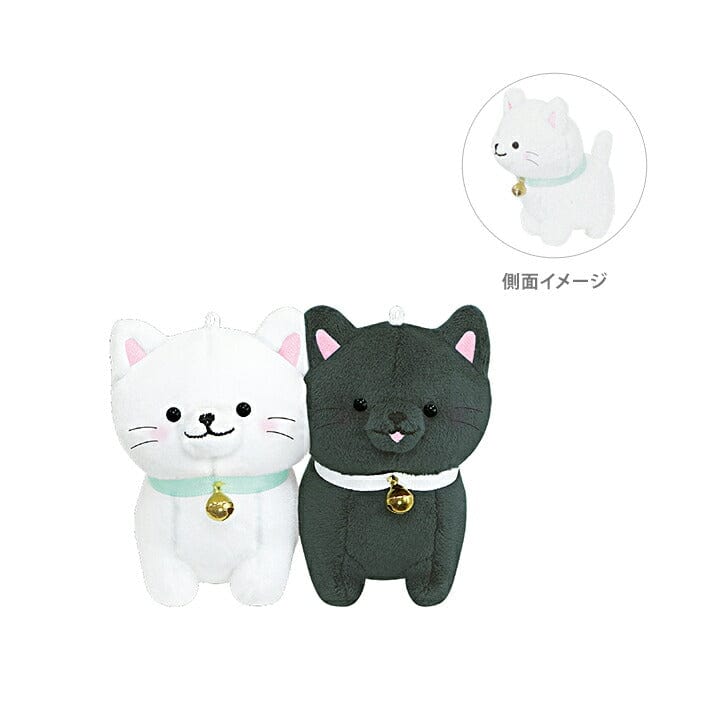 White and Black Cats Best Friends Keychain Set