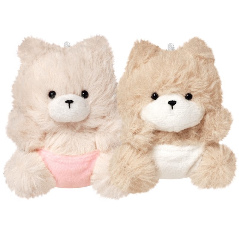 Pomeranian Puppies Best Friends Keychain Set