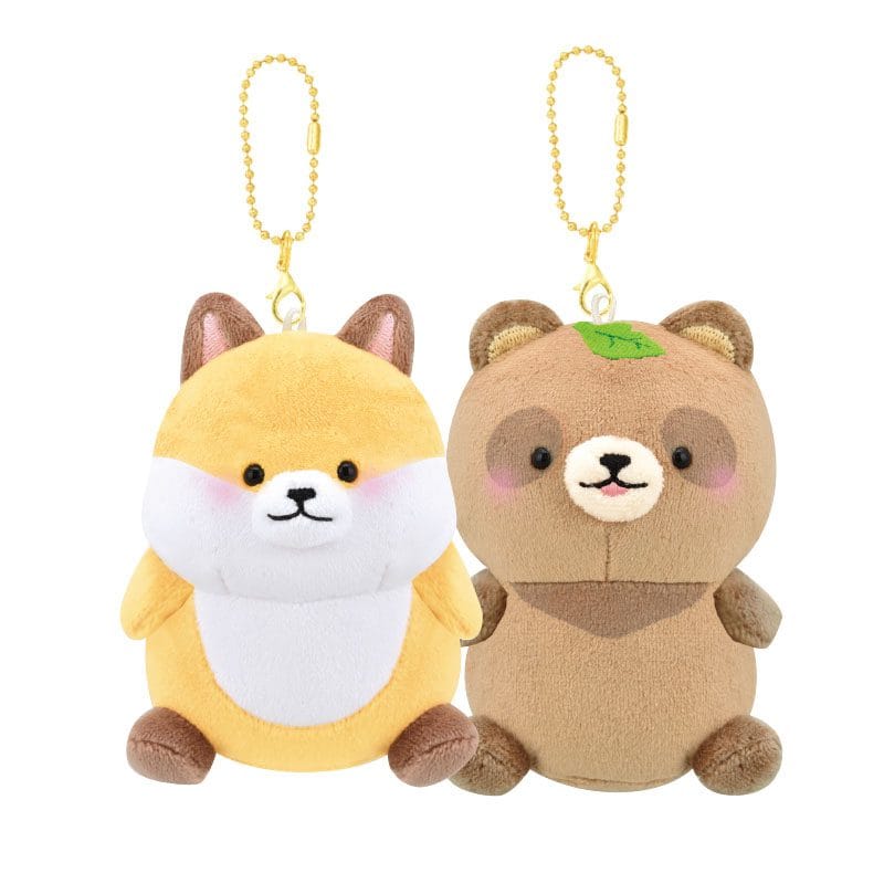 Tanuki & Fox Best Friends Keychain Set