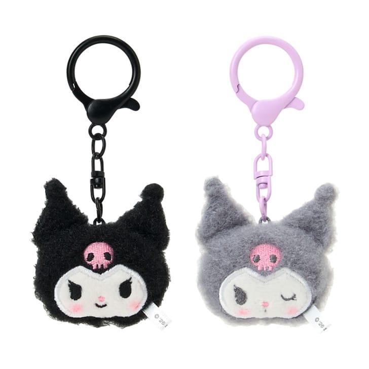 Kuromi Fluffy Duo Keychain