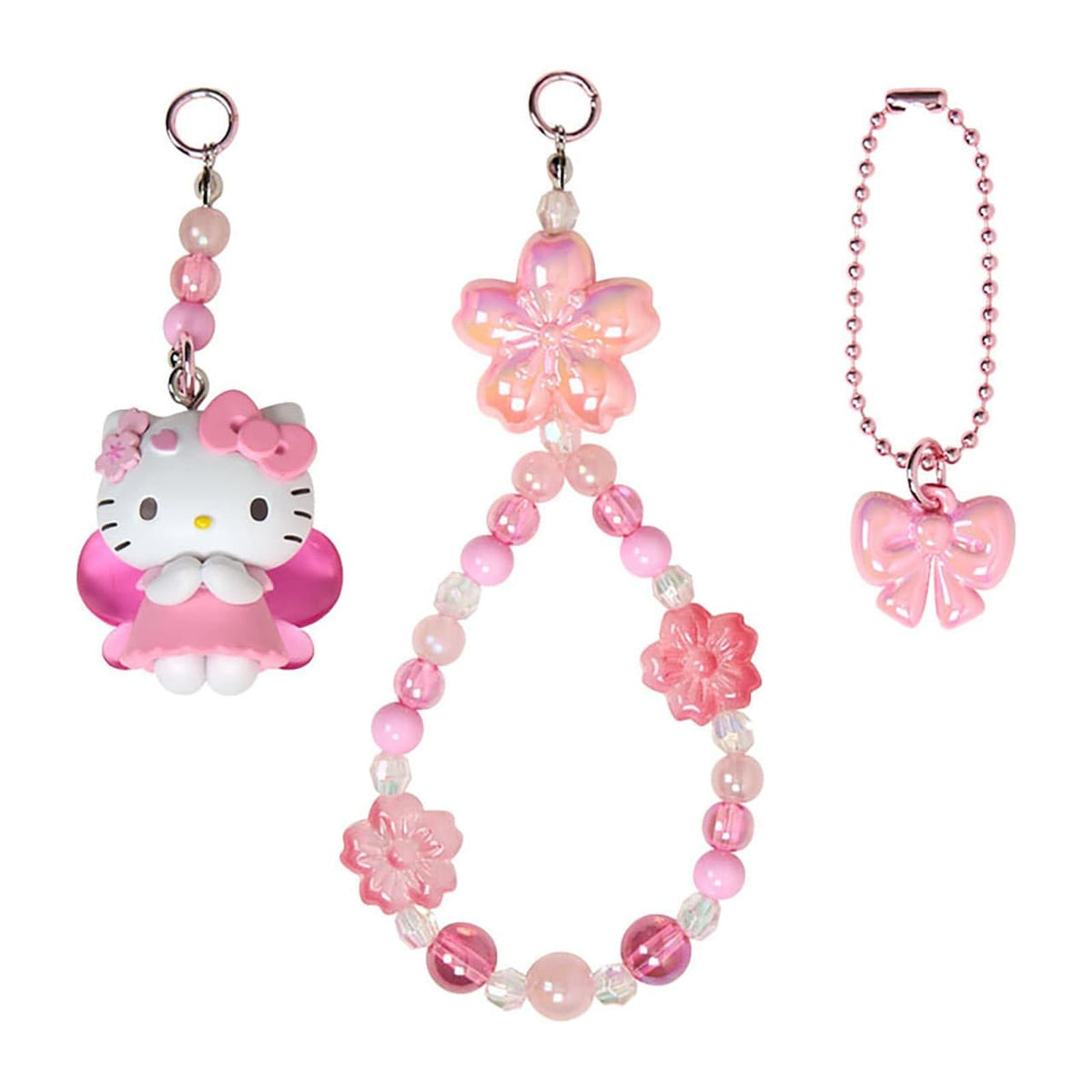 Hello Kitty Sakura Charm Keychain