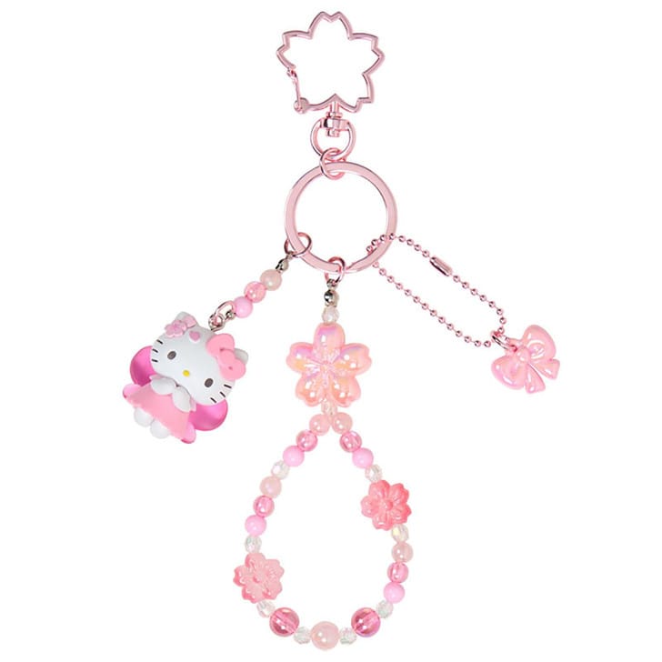 Hello Kitty Sakura Charm Keychain