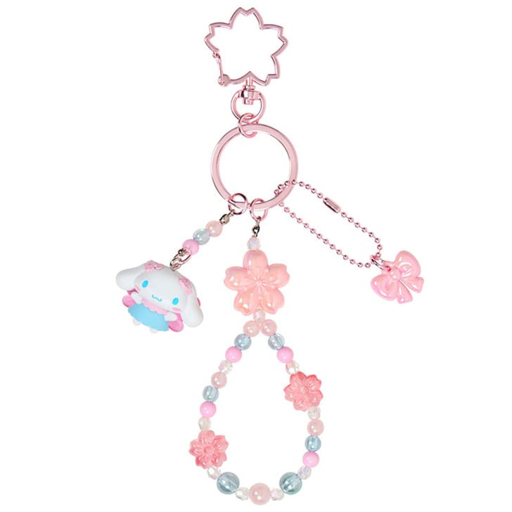 Cinnamoroll Sakura Charm Keychain