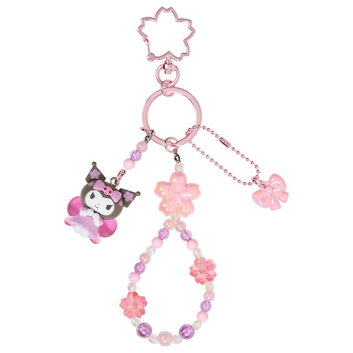 Kuromi Sakura Charm Keychain