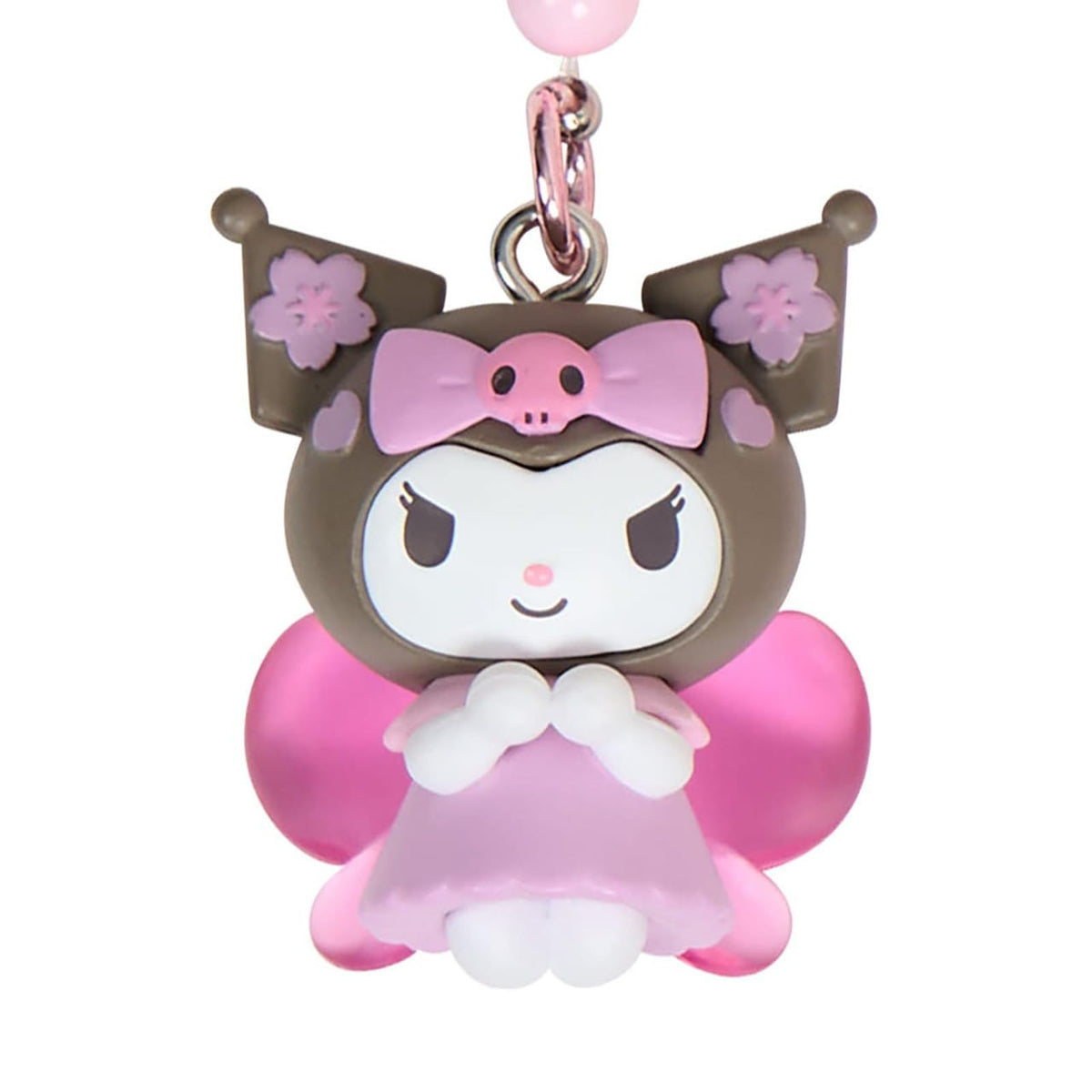 Kuromi Sakura Charm Keychain