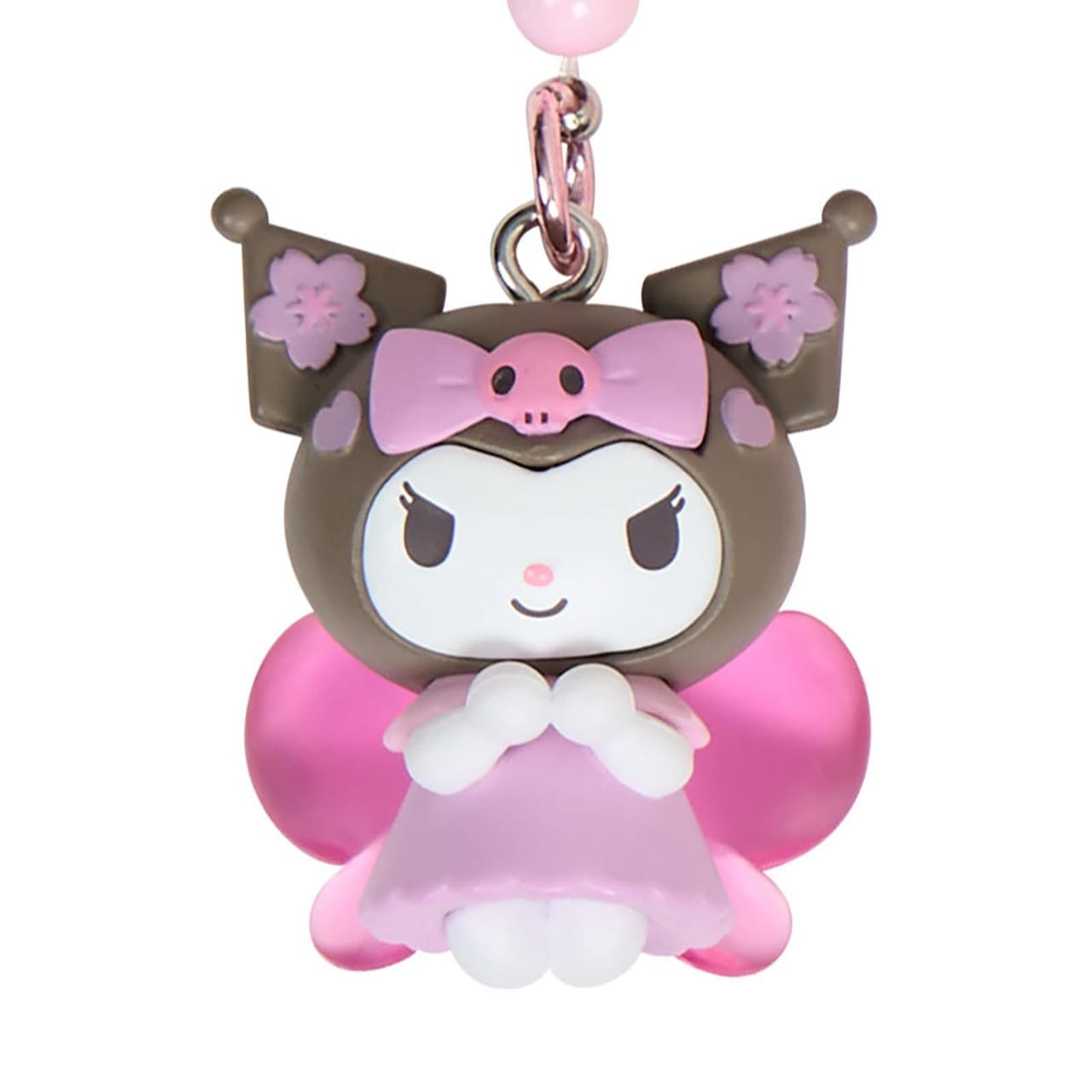 Kuromi Sakura Charm Keychain