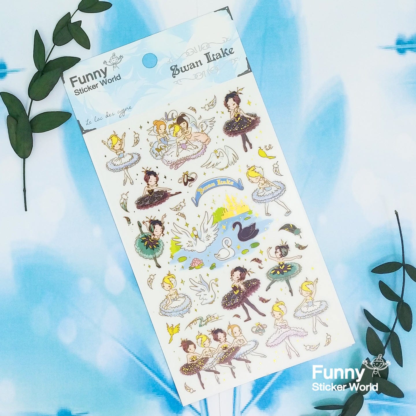 Swan Lake Ballerina Stickers