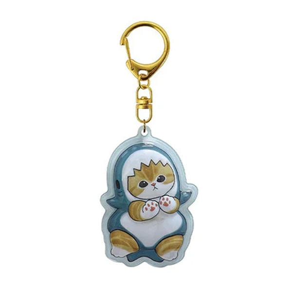 Standing Shark Mofusand Pukkuritai Keychain