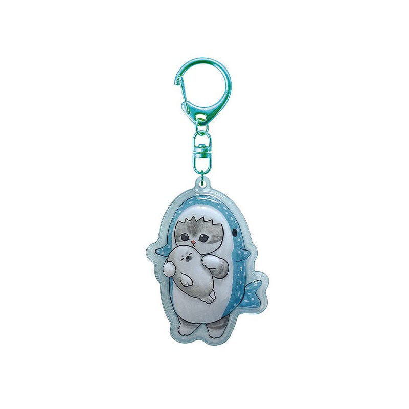 Whale Shark Mofusand Pukkuritai Keychain