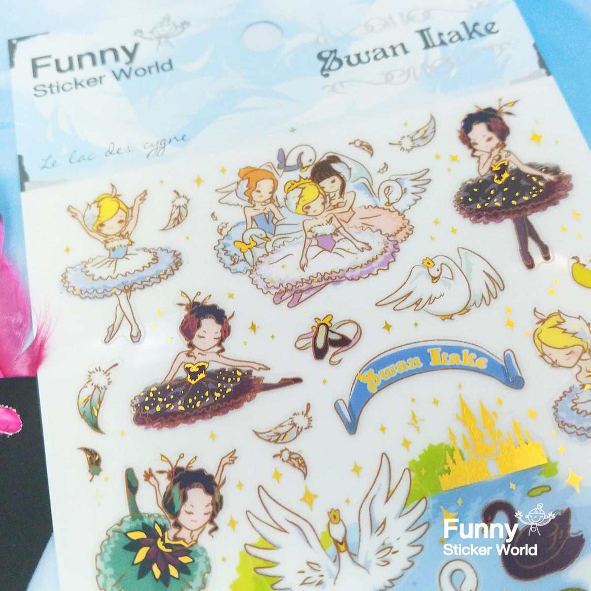 Swan Lake Ballerina Stickers