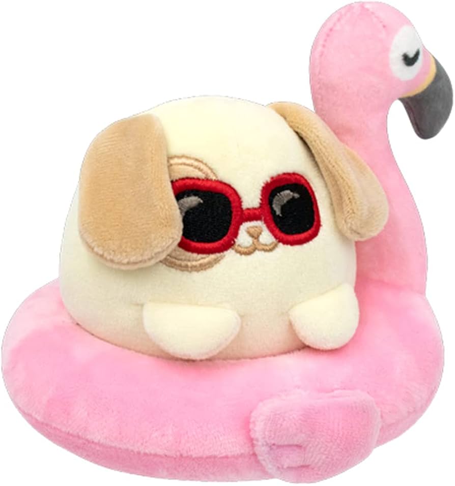 Flamingo Floatie Puppiroll Outfitz Plush