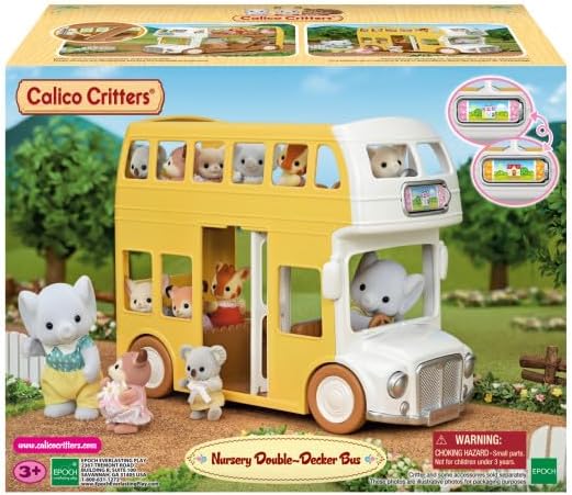 Calico Critters Double Decker Bus