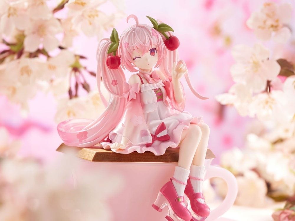 Hatsune Miku Sakura Miku 2025 Wink Noodle Stopper Figure