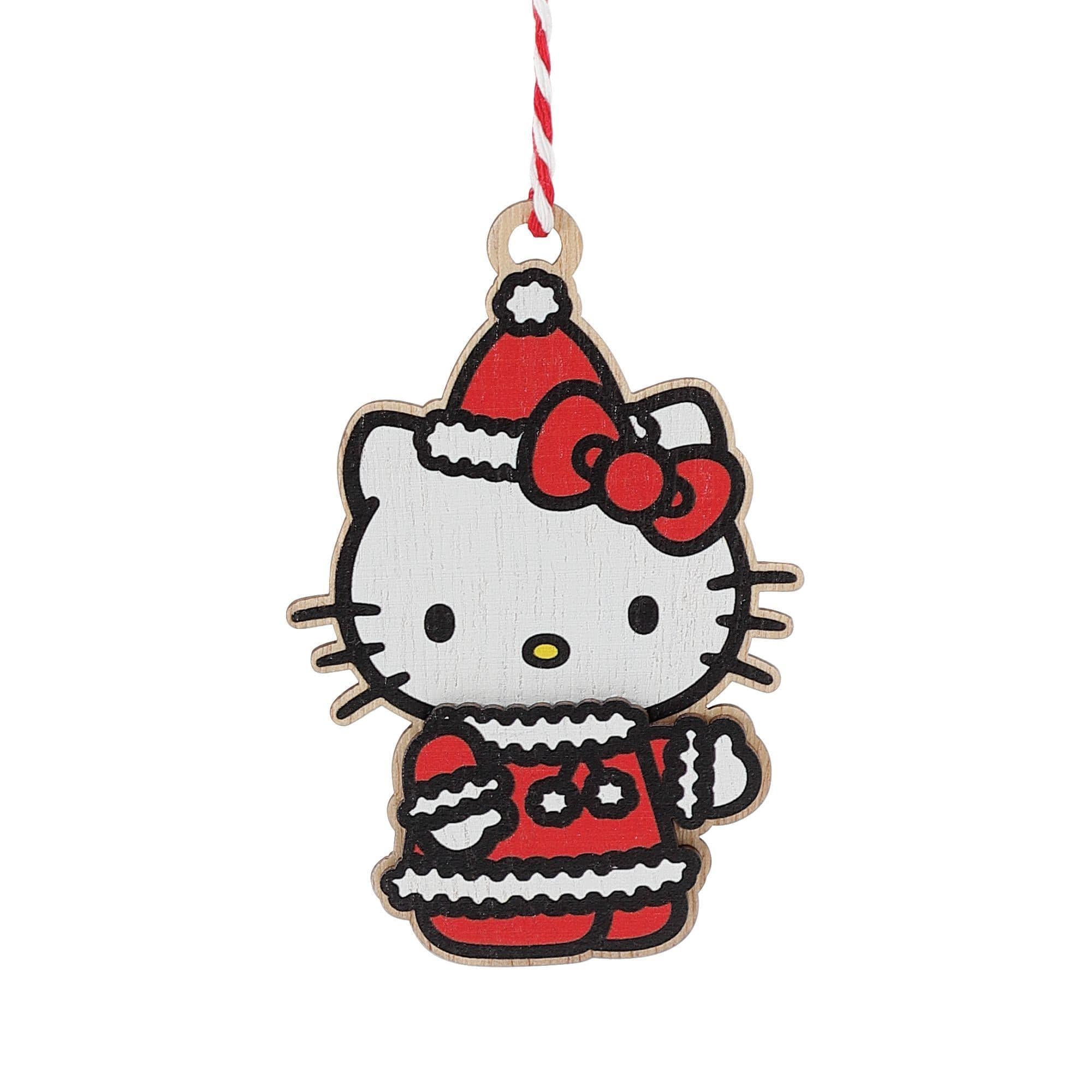 Hello Kitty Santa Suit Gift Tag Ornament