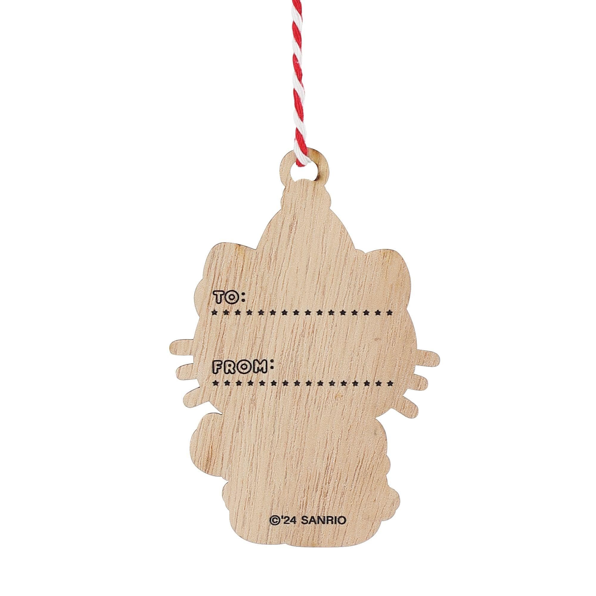 Hello Kitty Santa Suit Gift Tag Ornament