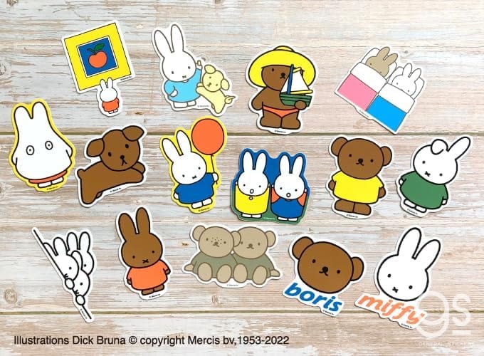 Miffy & Melanie Cloud Mini Die Cut Sticker