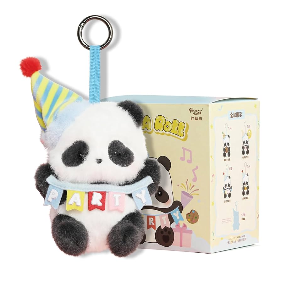 Panda Roll Party Plush Keychain Blind Box