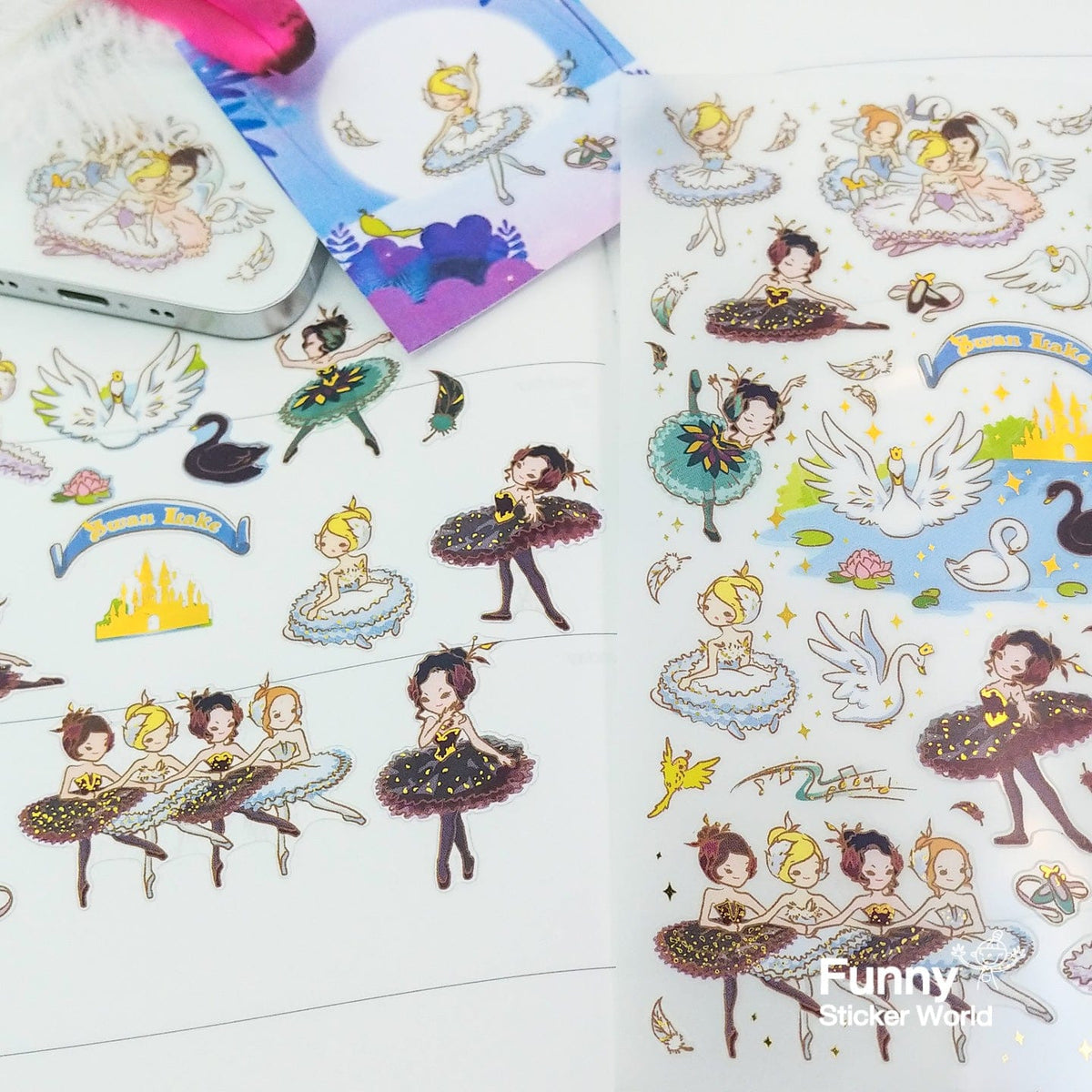 Swan Lake Ballerina Stickers