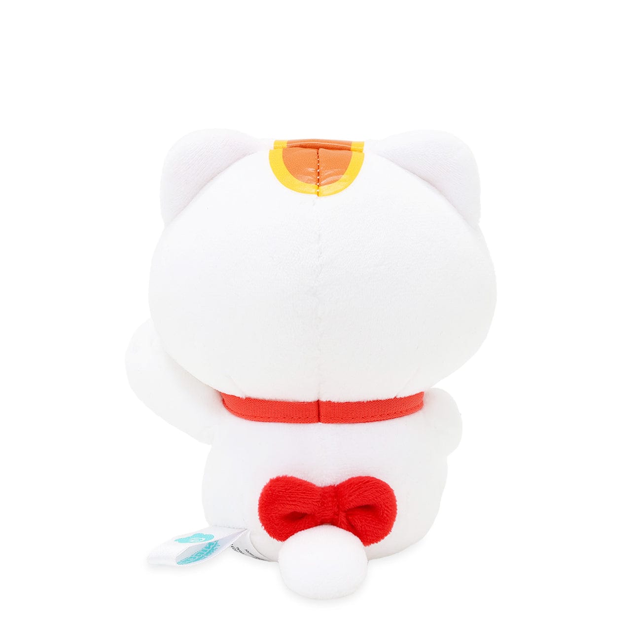 Kittiroll Lucky Cat White Sitting Plush