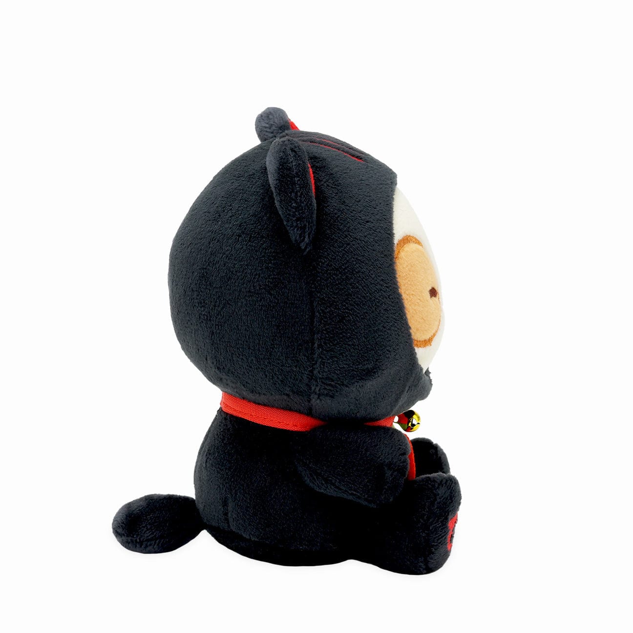 Puppiroll Lucky Cat Black Sitting Plush
