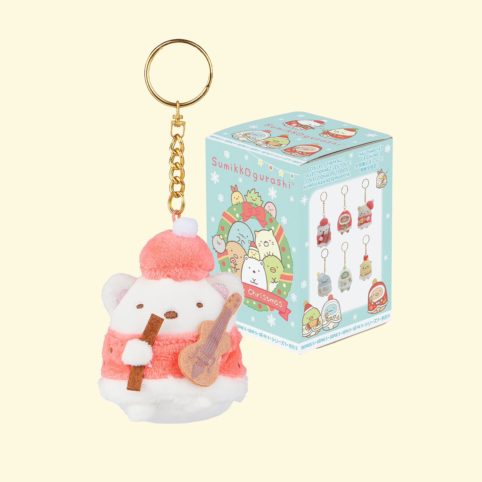 Sumikko Gurashi Christmas Musical Plush Keychain Blind Box