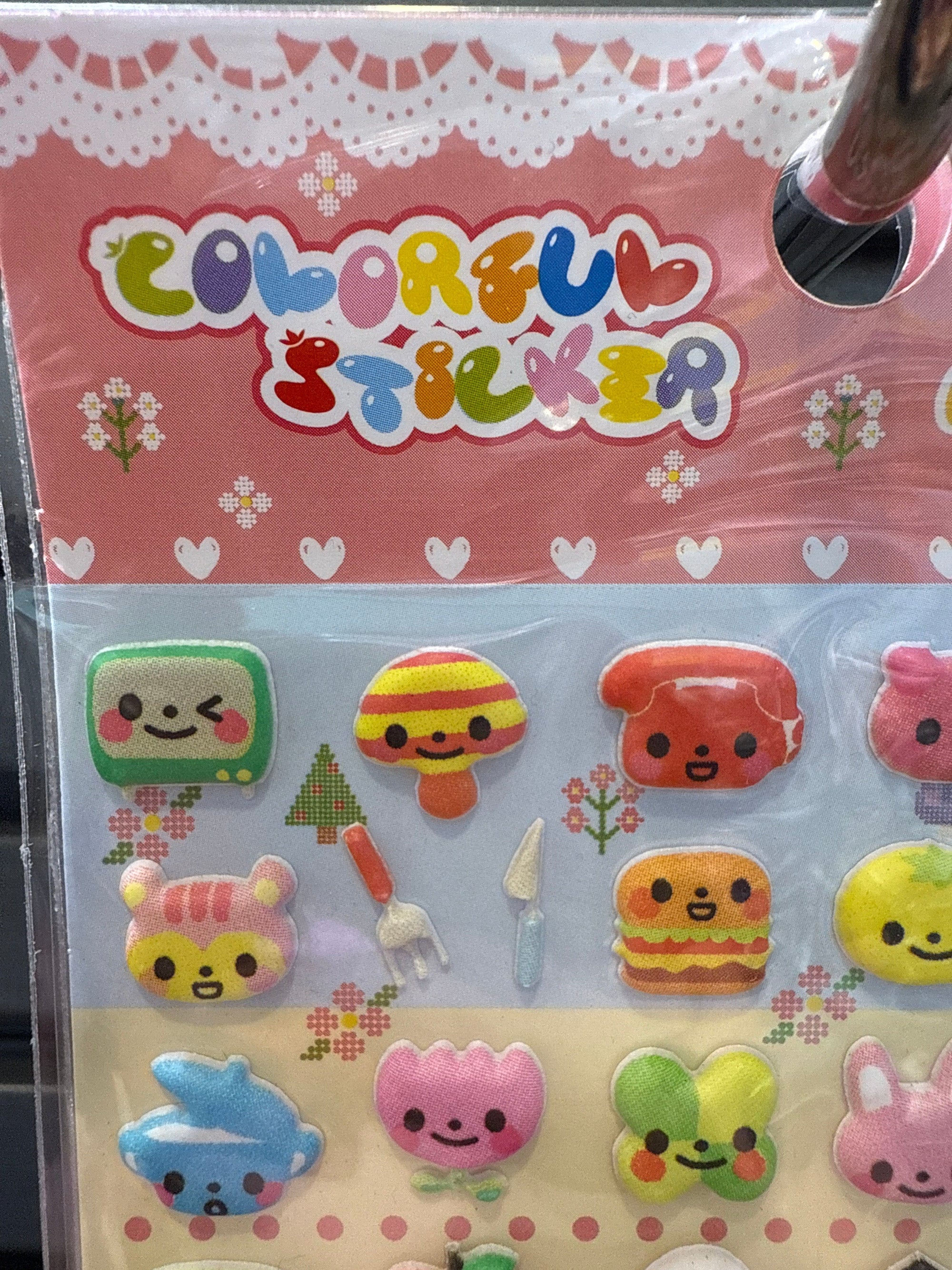 Tiny Kawaii Assorted Puffy Stickers