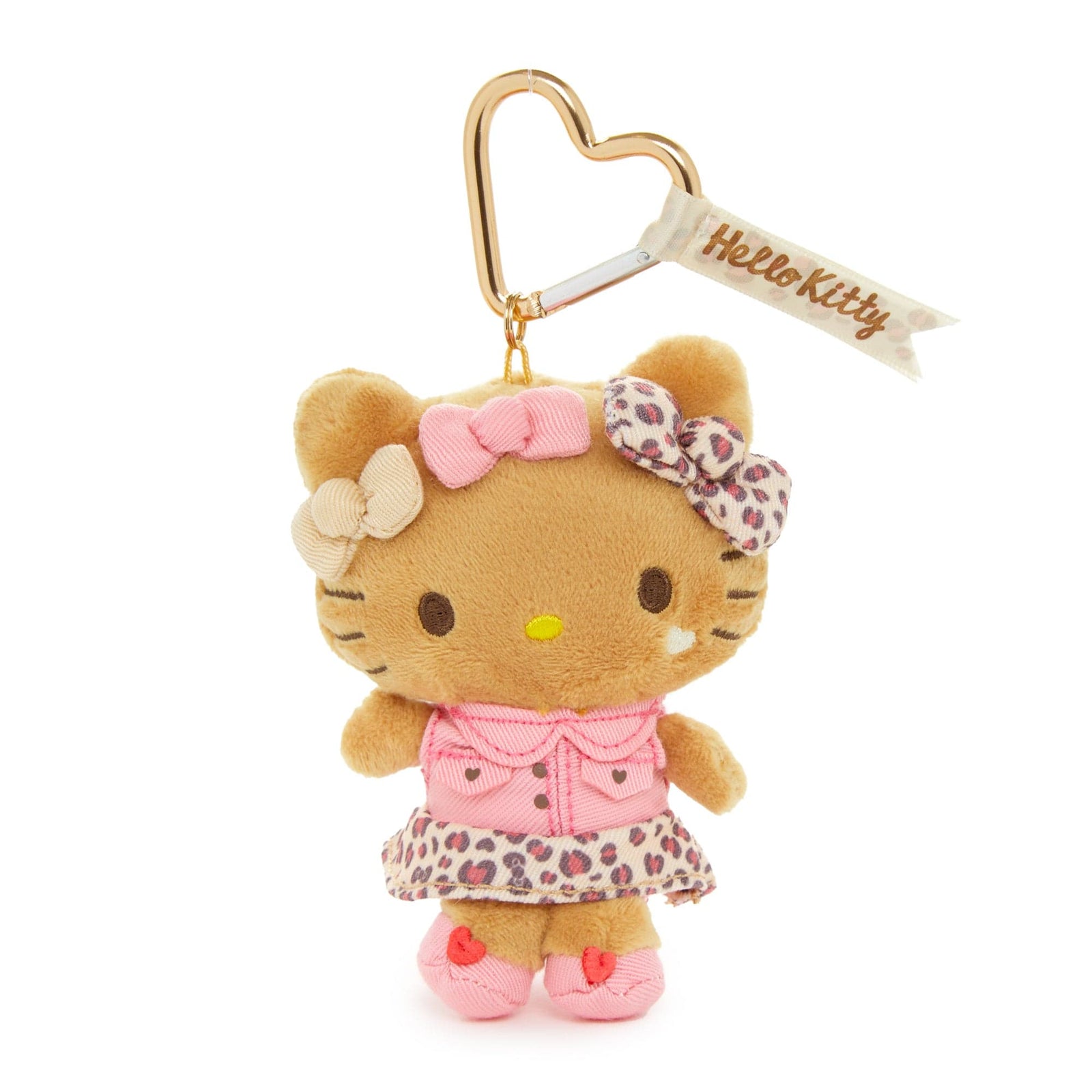 Hello Kitty Suntan Leopard Plush Keychain (Trendy Birthday Series)