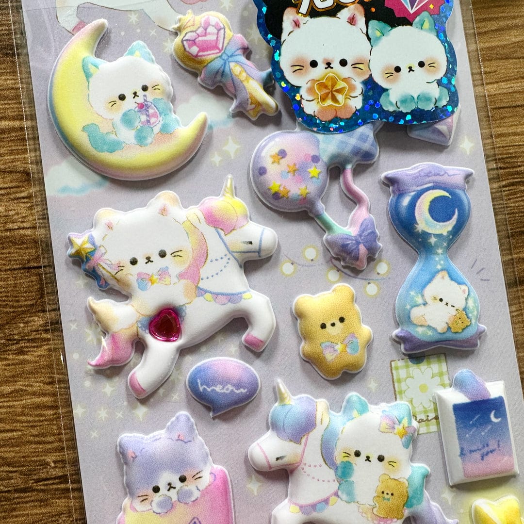 Night Cat Glow in the Dark Stickers