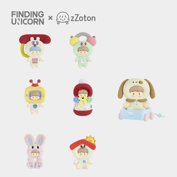 AYORTOYS ぬいぐるみペンダントKippo ZZOTON Happy Childhood Retro Plush Blind Box Confirmed Style