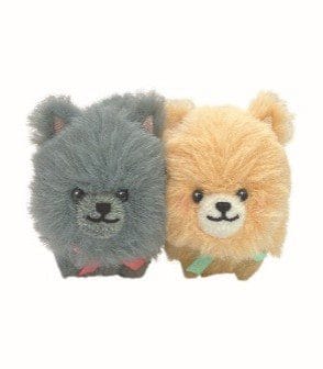 Fluffy Pomeranian Best Friends Keychain Set