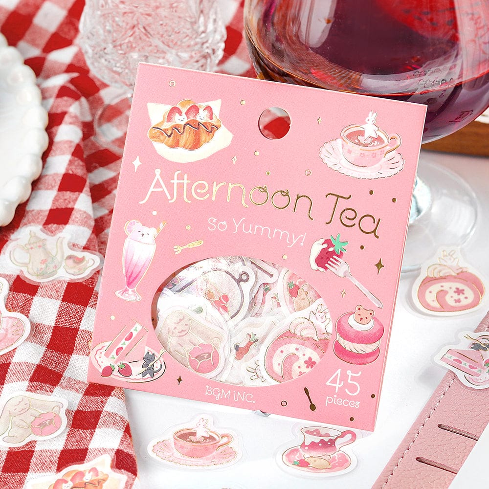 Afternoon Tea Pink Version BGM Stickers