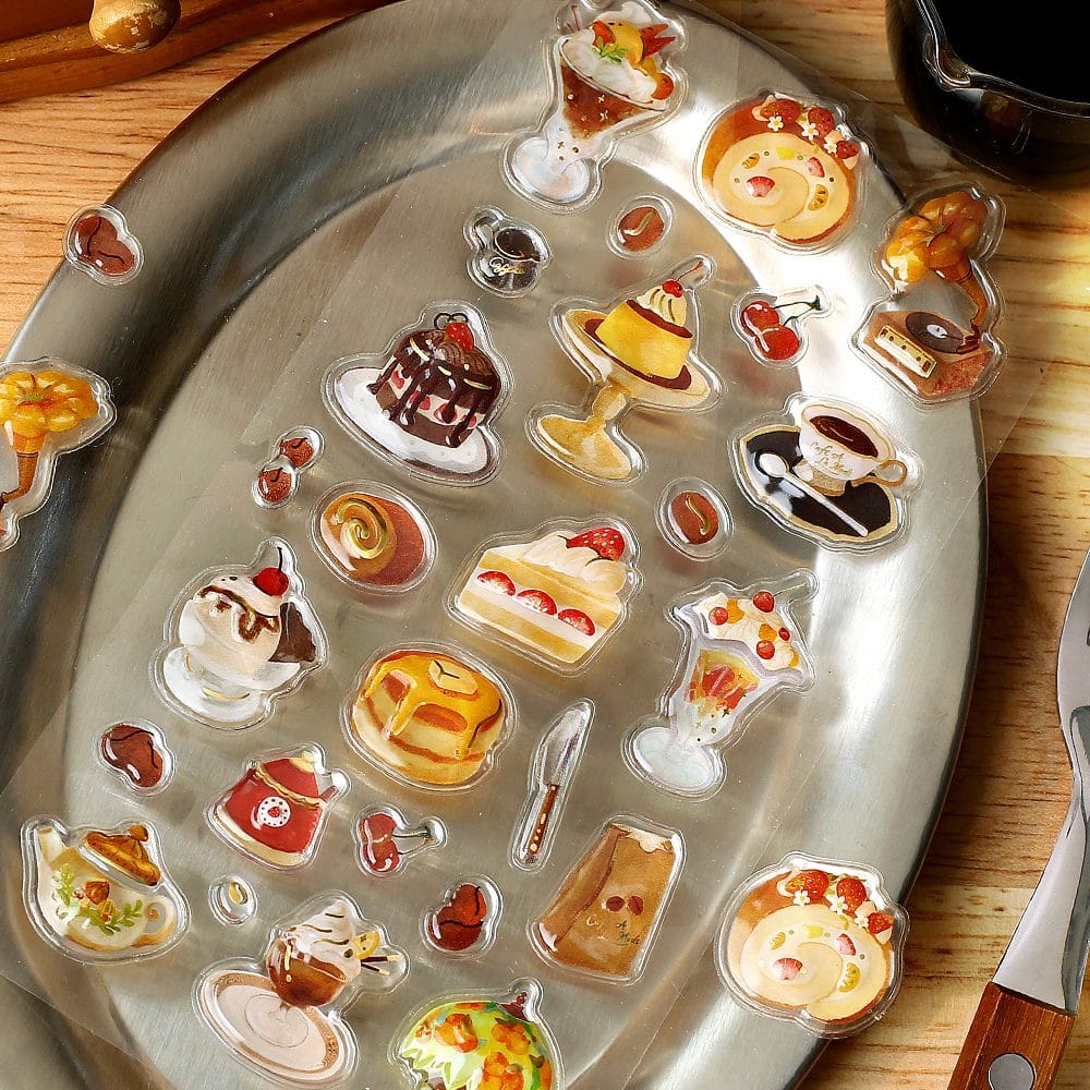 Cafe a la Mode Brulee Stickers
