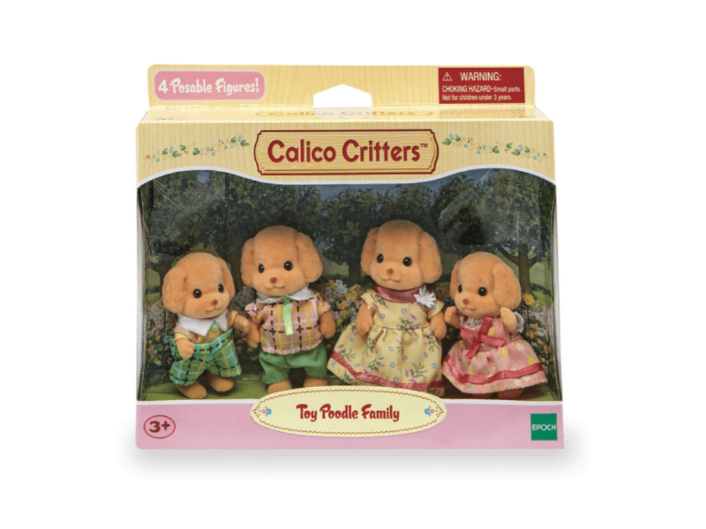 Toy Poodle Family Calico Critters Playset