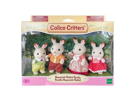 Chocolate Rabbit Family Calico Critters Playset