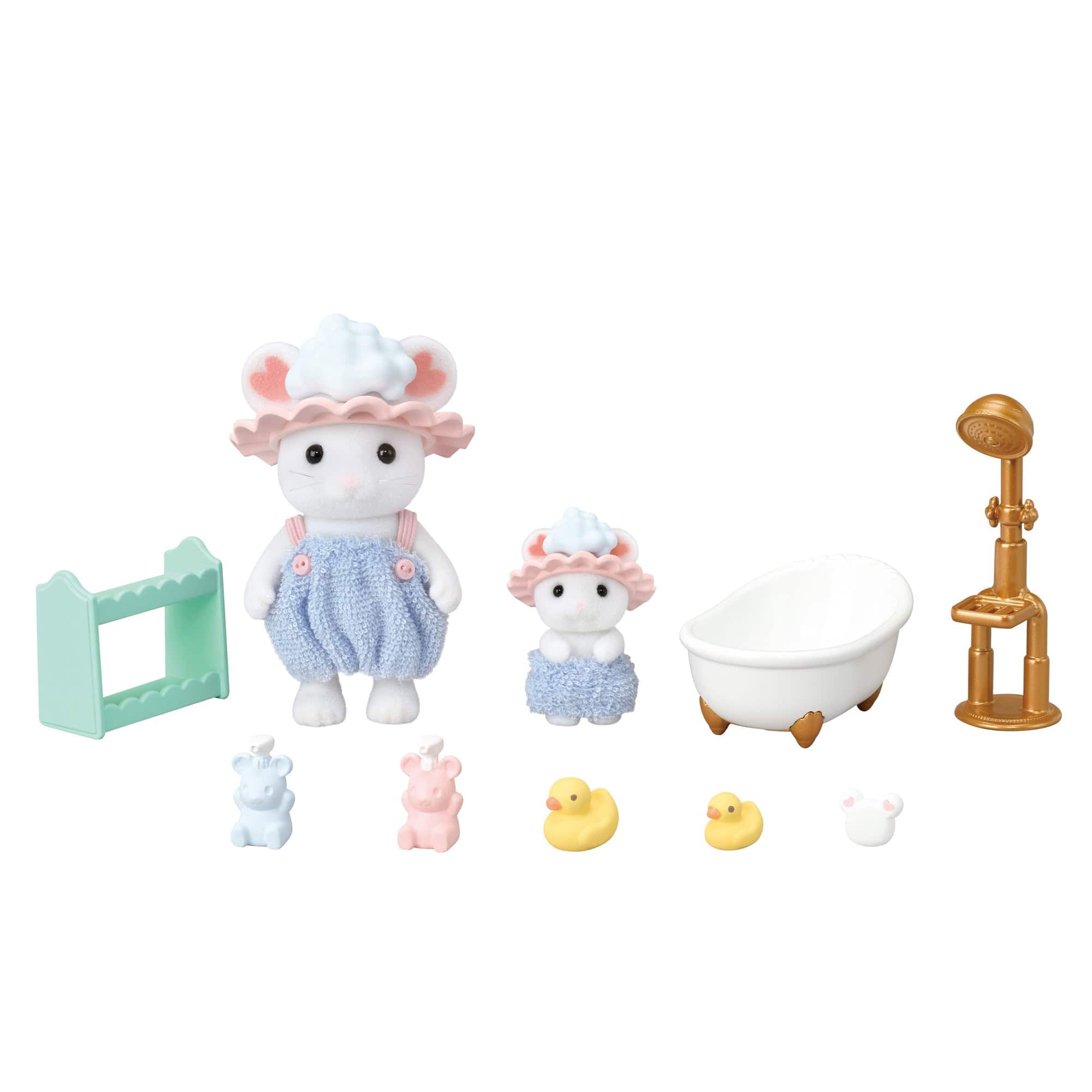 Calico Critters Bathtime Bubble Siblings Set