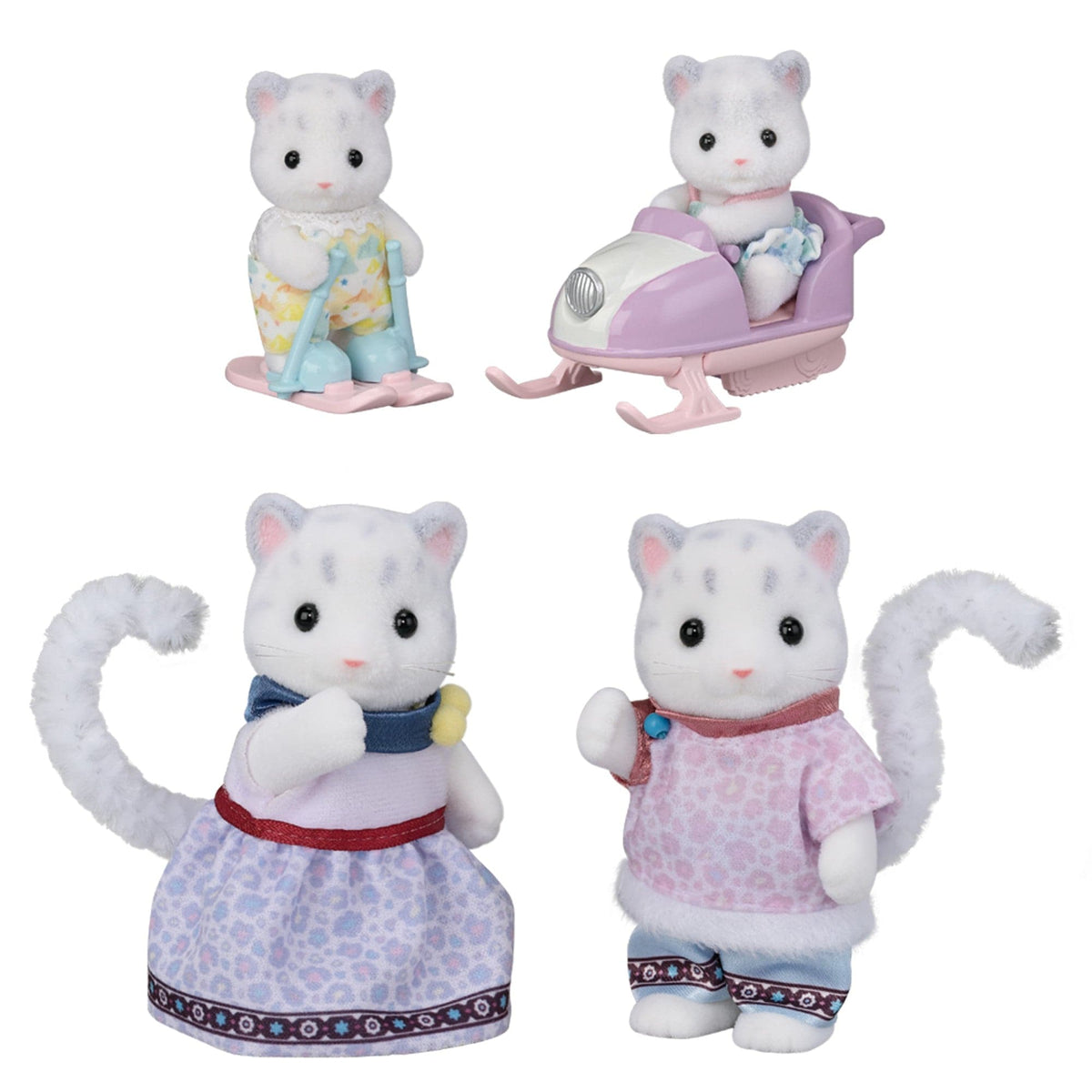 Calico Critters Snow Leopard Family Play Set