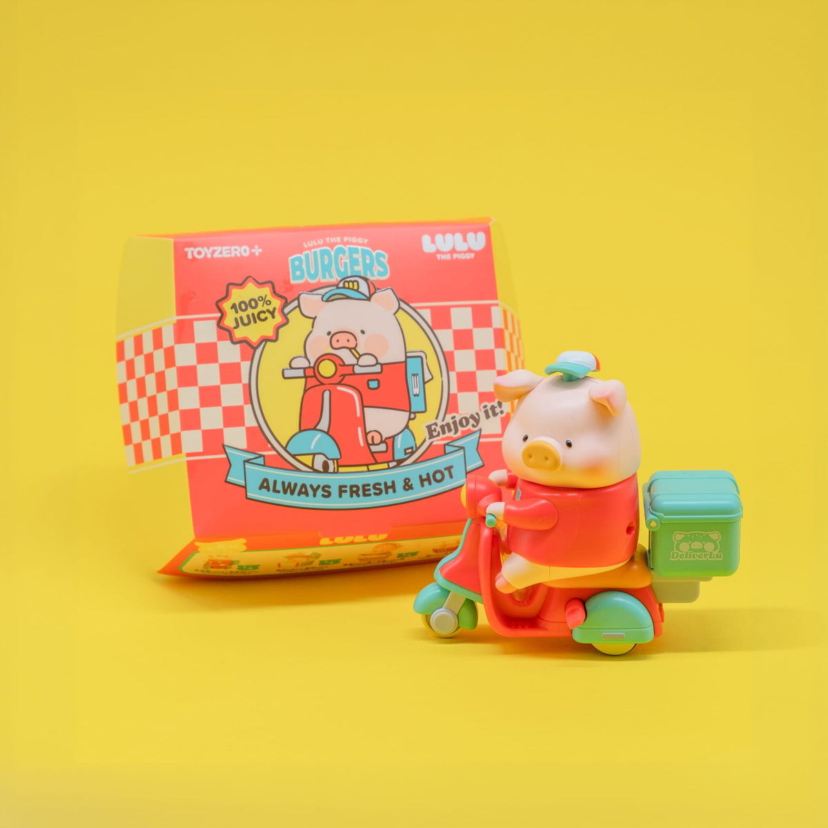 LuLu The Piggy Burger Express Movable Series Figure Blind Box