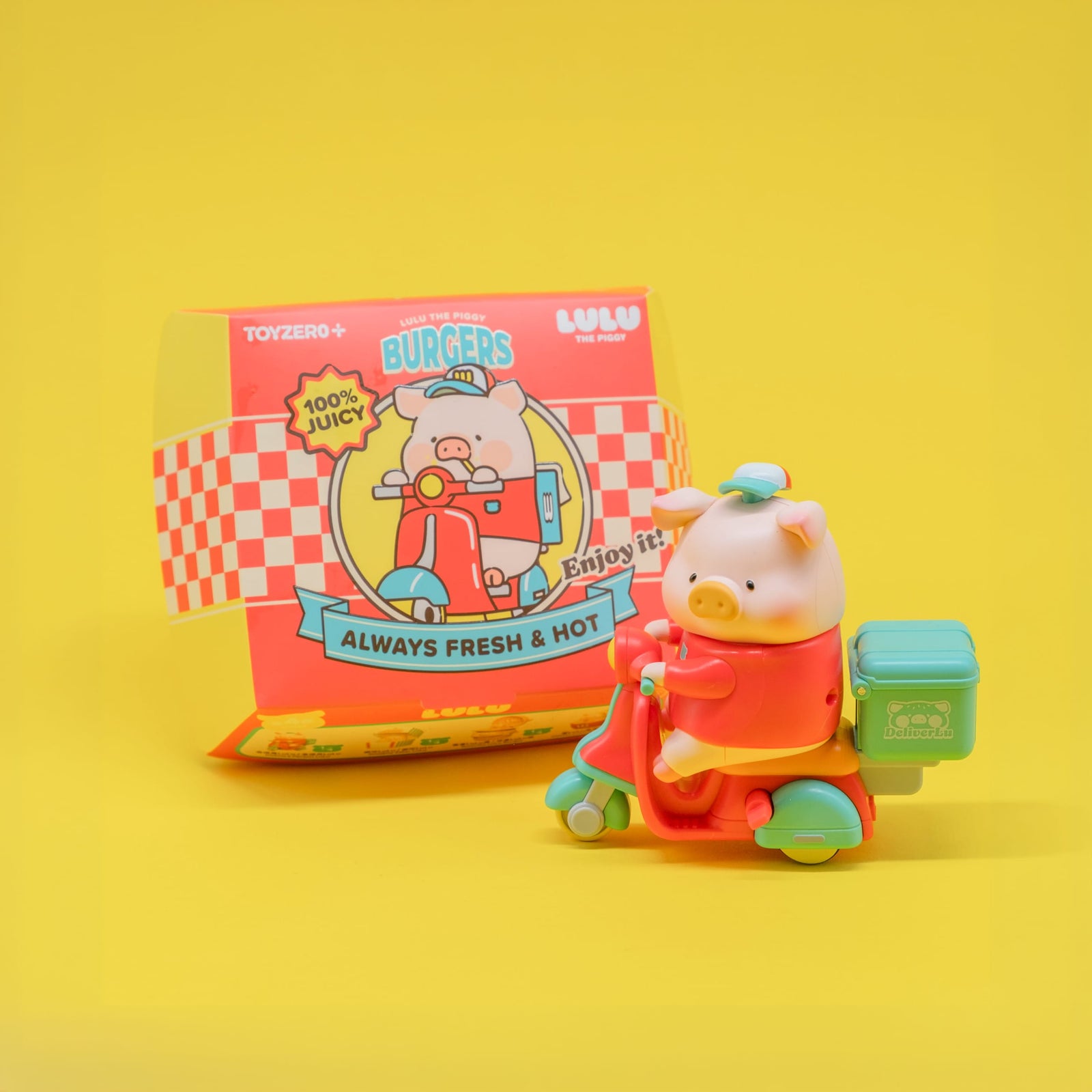 LuLu The Piggy Burger Express Movable Series Figure Blind Box