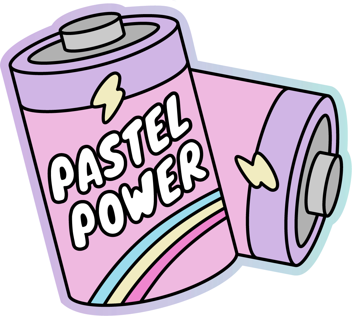 Pastel Power Cutie Club Collection Vinyl Sticker