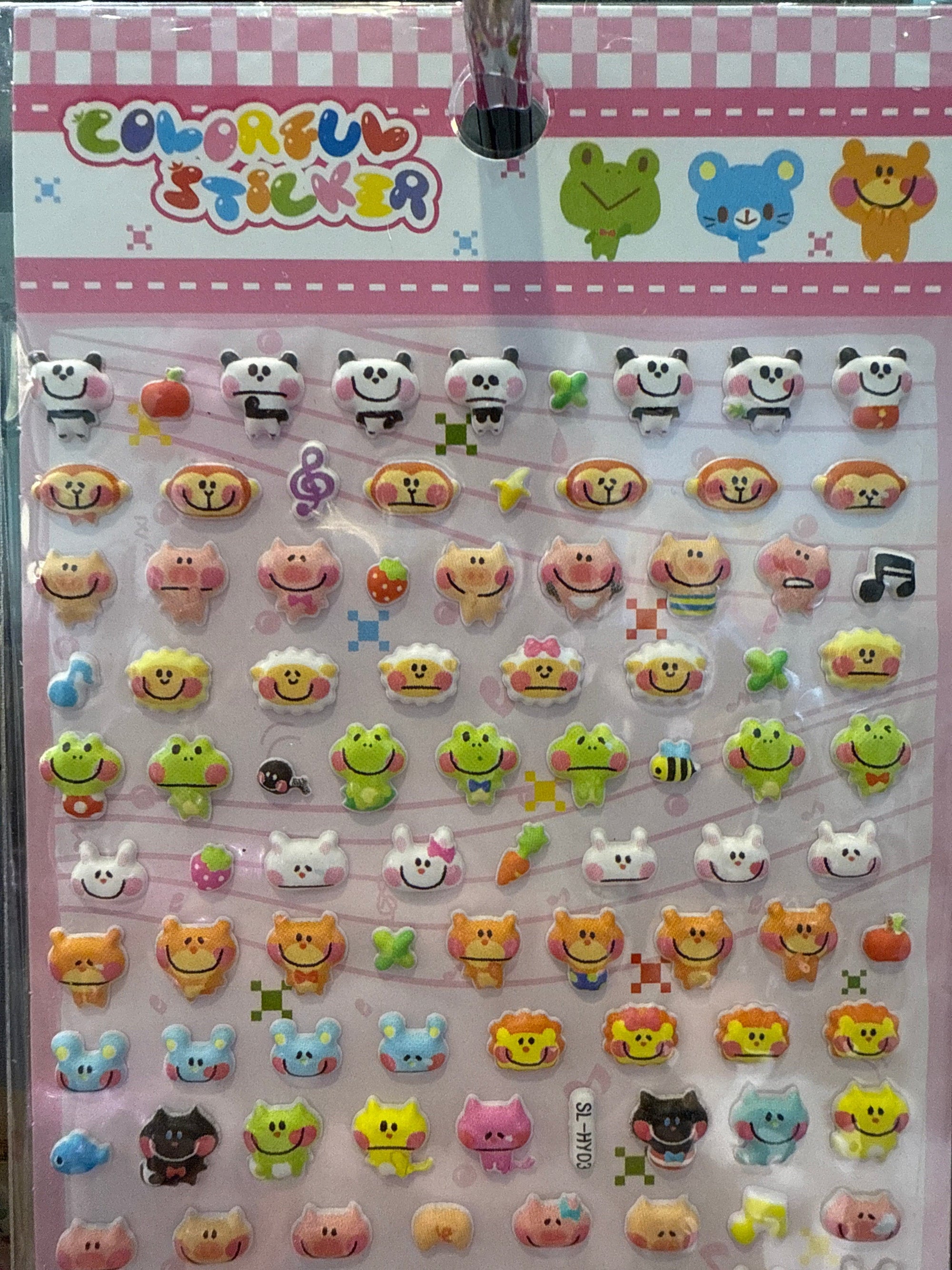 Tiny Kawaii Assorted Puffy Stickers