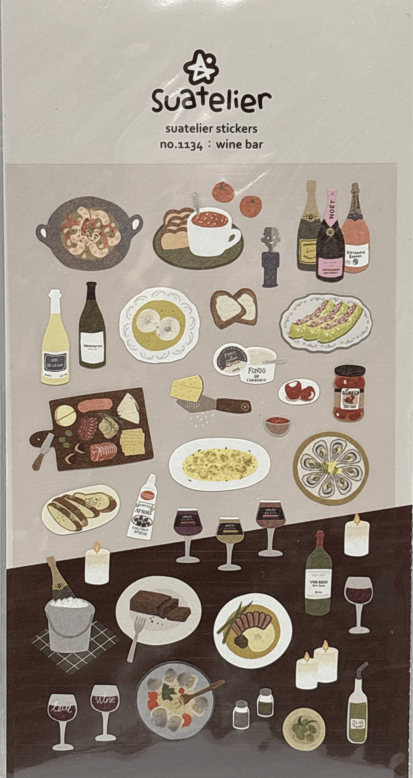 Wine Dinner Suatelier Stickers