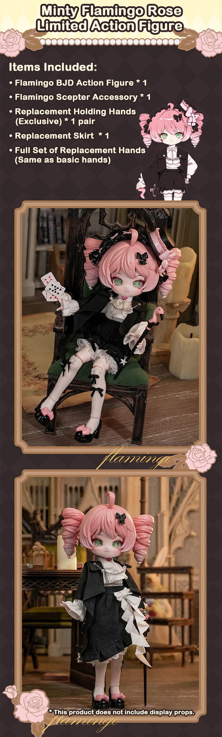 Minty Series Flamingo Rossi Action Figure