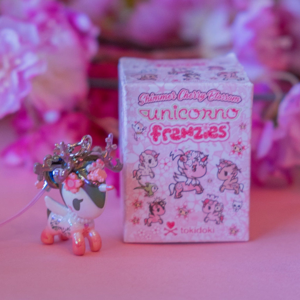 Tokidoki Shimmer Cherry Blossom Unicorno Frenzies Phone Charm