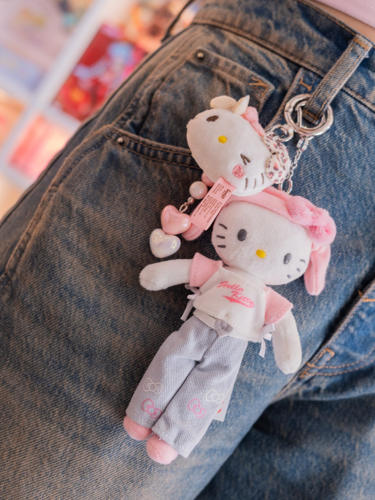 Hello Kitty Long Leg Casual Plush Keychain