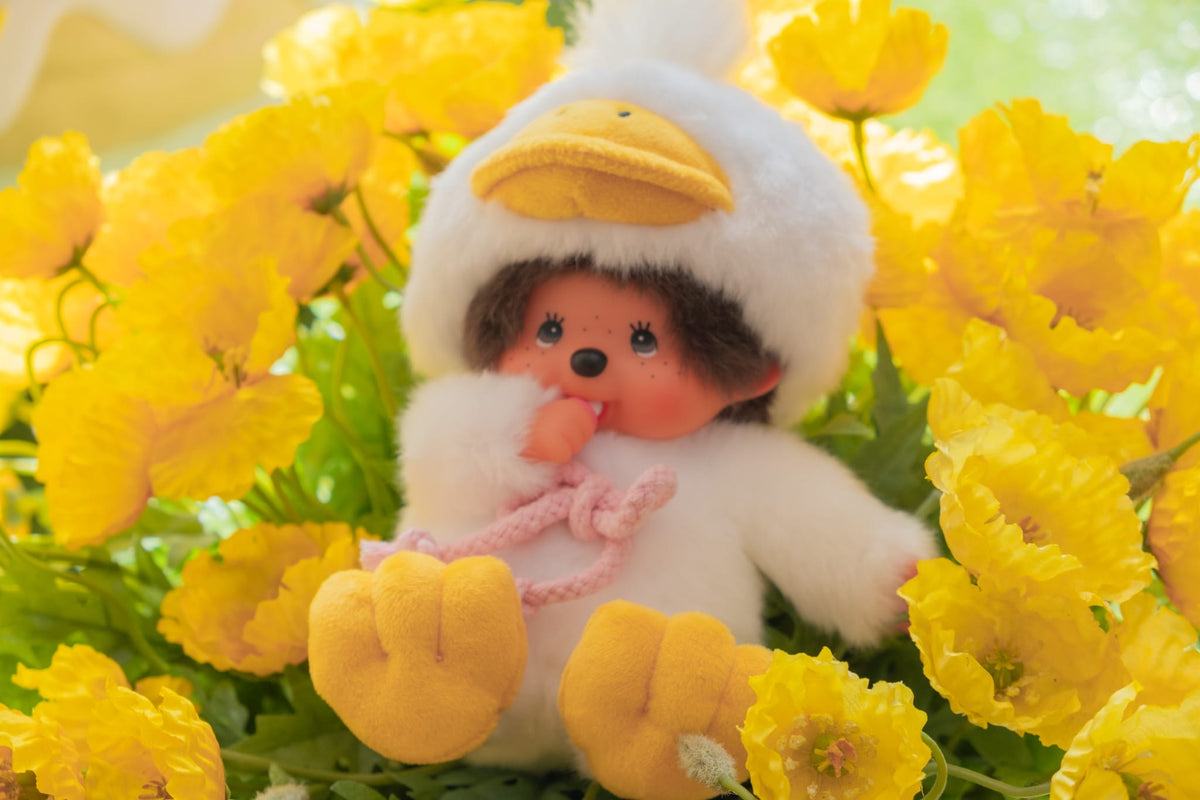 Monchhichi in Fluffy Duck Costume